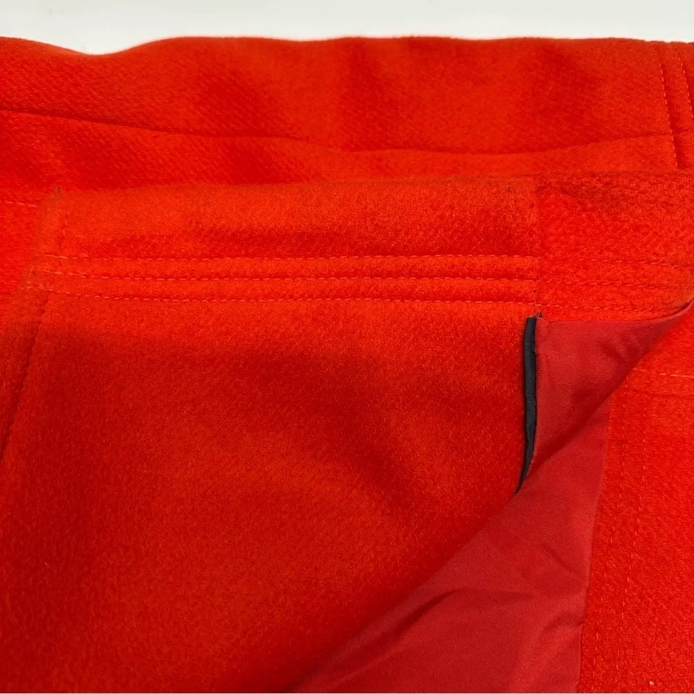J. Crew factory Stadium Cloth Majesty Peacoat Coat Jacket in Red Sz 2 - Picture 10 of 12